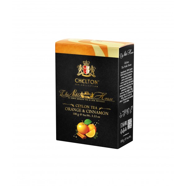 Благородный дом "Orange Cinnamon", 100 гр черный листовой чай (FBOP) с Апельсином и Корицей Благородный дом "Orange Cinnamon", 100 гр черный листовой чай (FBOP) с Апельсином и Корицей