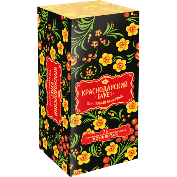 Чай Краснодарский Букет, черный, 25 п.